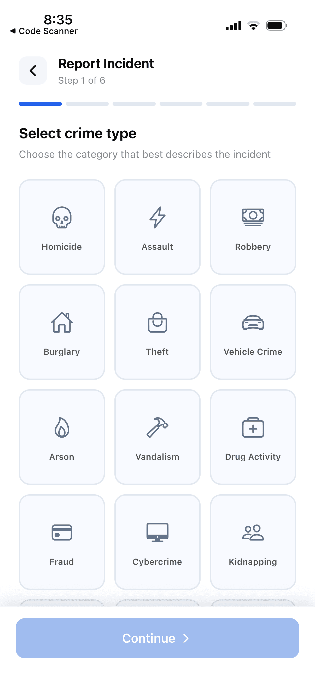 CrimeBook app screenshot 10