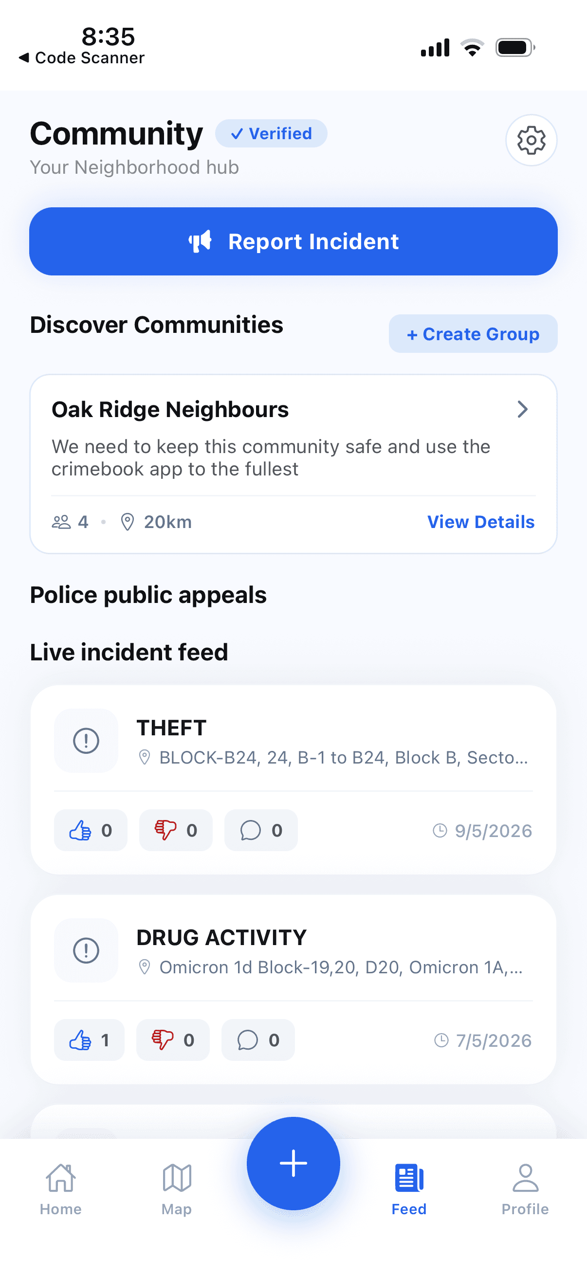 CrimeBook app screenshot 11